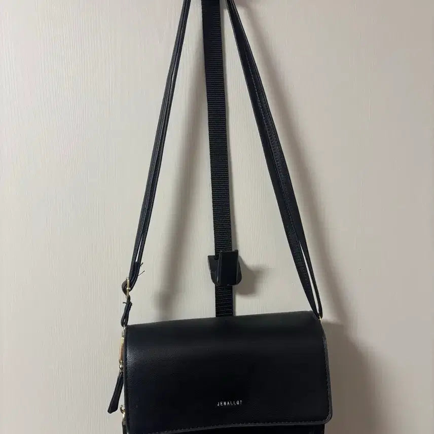 [BUNJANG] Black Mini Wallet Shoulder Bag / 미니 숄더백 블랙 지갑형