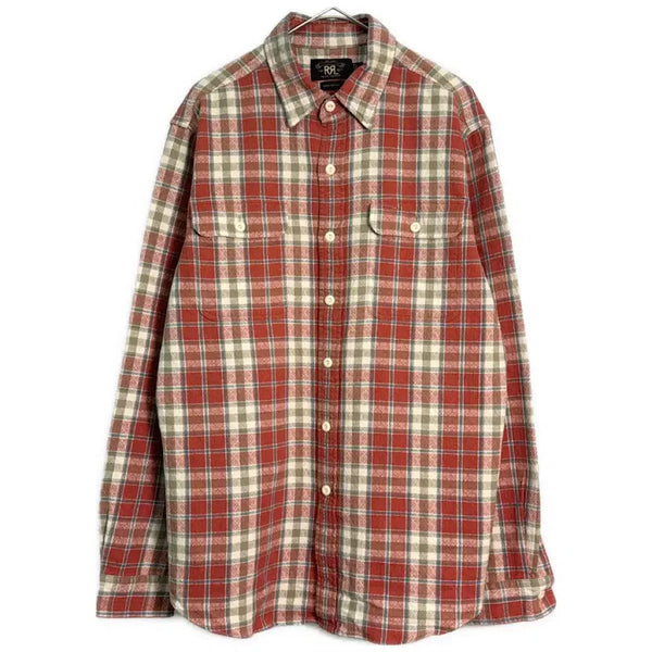 [BUNJANG] RRL Red Green Check Work Shirt L / RRL 레드 그린 체크 셔츠 L