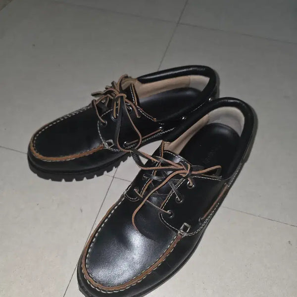 [BUNJANG] ZARA Real Leather Boat Shoes / 자라 리얼 레더 보트슈즈