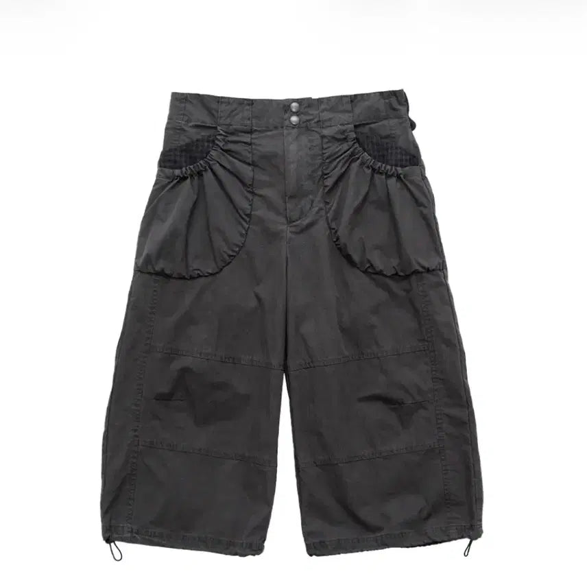 [BUNJANG] Poler Ouman Pocket Shirring Pants Charcoal / 폴리테루 우먼 포켓 셔링 팬츠 브라운 차콜