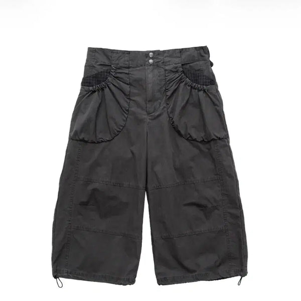 [BUNJANG] Poler Ouman Pocket Shirring Pants Charcoal / 폴리테루 우먼 포켓 셔링 팬츠 브라운 차콜