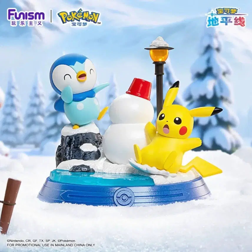 [BUNJANG] Pokemon Pikachu Pendorri Figurine / 포켓몬 피카츄 펭도리 피규어 퍼니즘