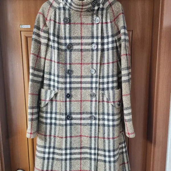 [BUNJANG] Burberry Check Wool Coat / 버버리 체크 코트
