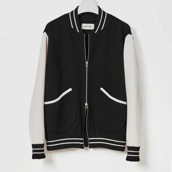 [BUNJANG] Years Ago Varsity Black Jacket / 이얼즈어고 바시티 블랙 3사이즈