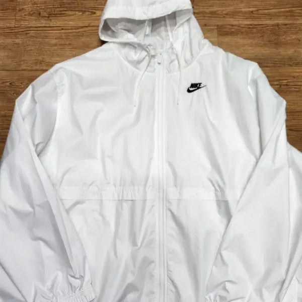 [BUNJANG] Nike Hooded Windbreaker White / 나이키후드바람막이 흰색