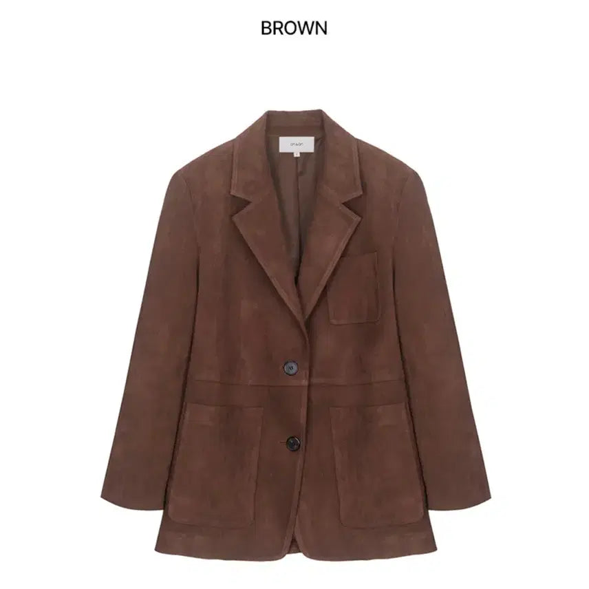 [BUNJANG] On&On Suede Jacket Brown XS / 온앤온 스웨이드자켓 브라운 xs