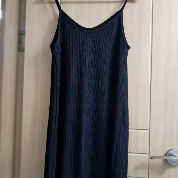 [BUNJANG] Sleeveless Long Dress Black / 민소매 롱 원피스 검정