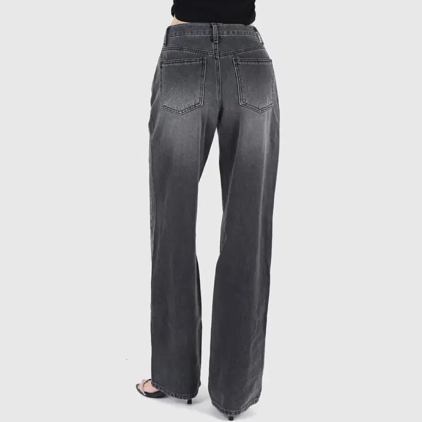 [BUNJANG] Goose Soft Row Denim Wide Jeans / 구즈 소프트로우데님pt 와이드 청바지