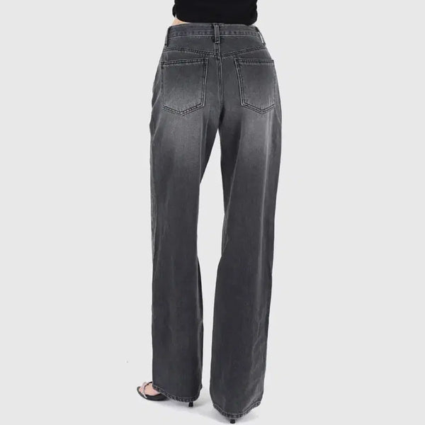 [BUNJANG] Goose Soft Row Denim Wide Jeans / 구즈 소프트로우데님pt 와이드 청바지