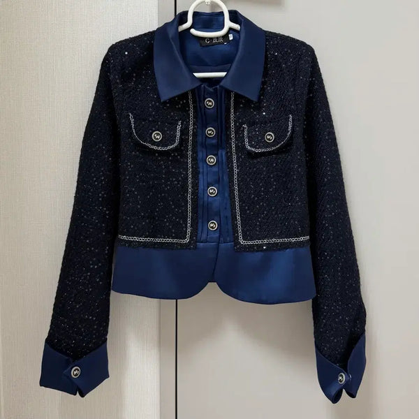 [BUNJANG] Silk Tweed Jacket / 실크 트위드 자켓