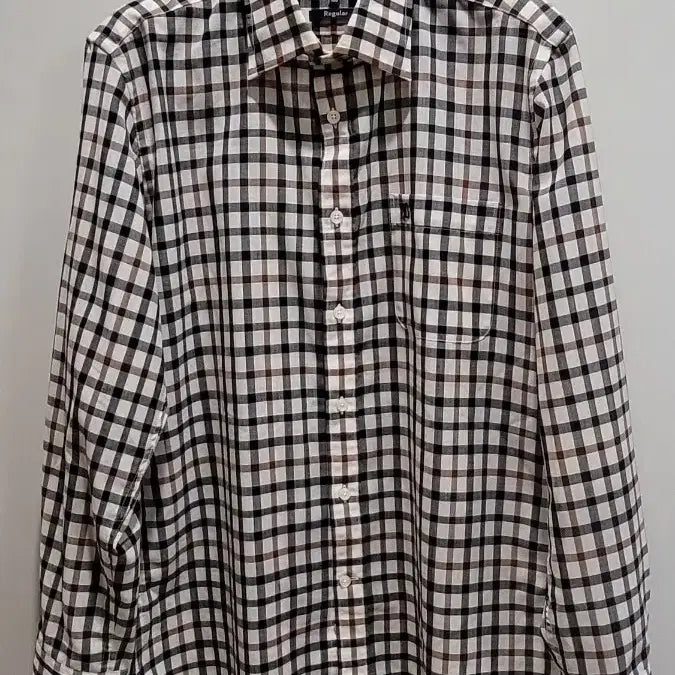 [BUNJANG] DAKS Signature Check Pattern Wool Shirt / DAKS 체크 시그니처 남방 셔츠