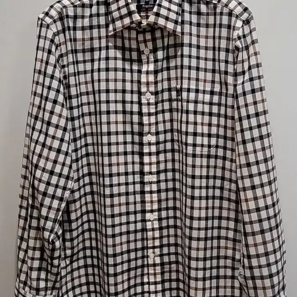 [BUNJANG] DAKS Signature Check Pattern Wool Shirt / DAKS 체크 시그니처 남방 셔츠