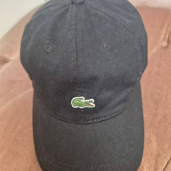 [BUNJANG] Lacoste Black Cotton Ball Cap / 라코스테 블랙 코튼 볼캡