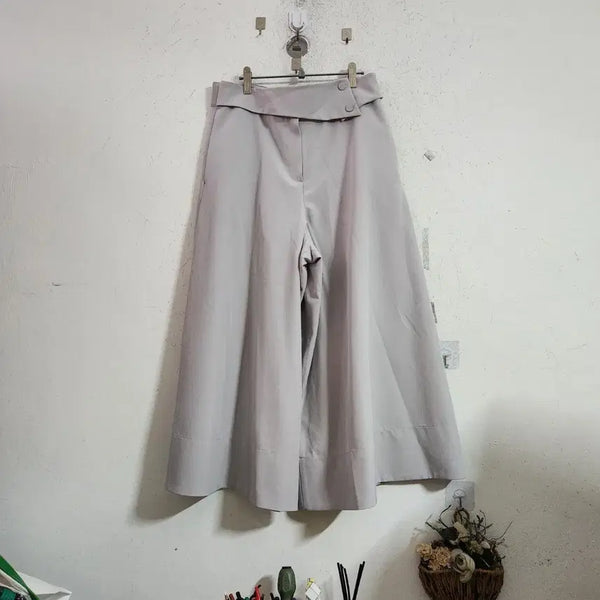 [BUNJANG] Cooluck Wide Pants Beige / 바지 쿨럭 와이드 팬츠 베이지