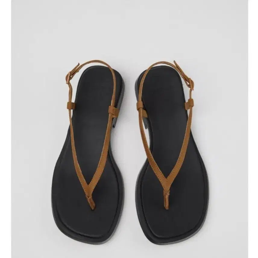 [BUNJANG] Camper Dana Nubuck Strap Sandals (Brown) / 26년신상 27만원짜리 캠퍼 CAMPER 누벅 스트랩 샌들 여성 Dana 쪼리샌들