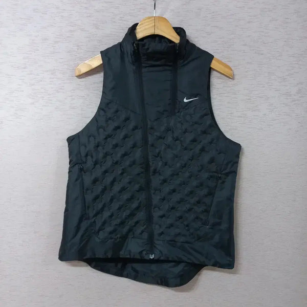[BUNJANG] Nike Black Zip-Up Padded Vest / B9-3/나이키 블랙 집업 패딩조끼 봄가을