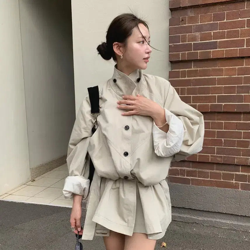 [BUNJANG] Wonlog Roha Trench Coat (Beige) / [새상품] 원로그 로하 트렌치코트(베이지)