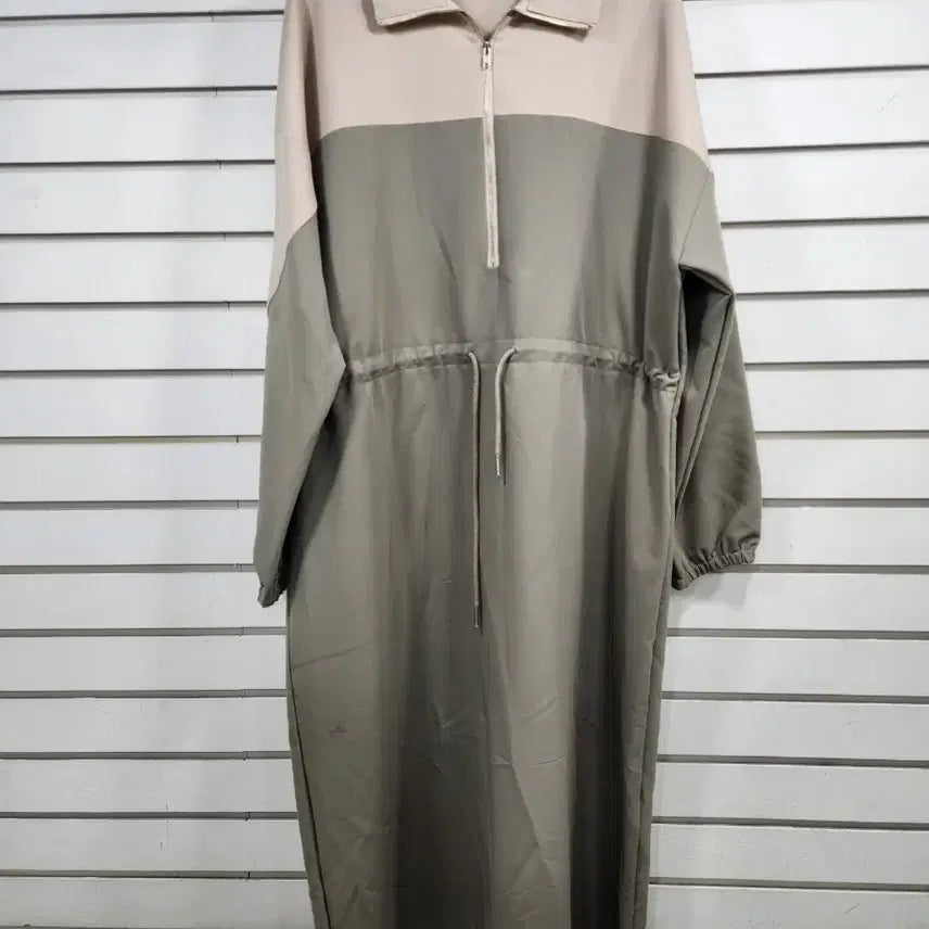 [BUNJANG] Mill Studio Two-Tone String Long Dress / 밀 스튜디오 투톤 스트링 롱 원피스