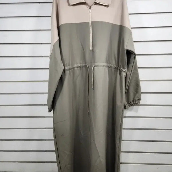 [BUNJANG] Mill Studio Two-Tone String Long Dress / 밀 스튜디오 투톤 스트링 롱 원피스