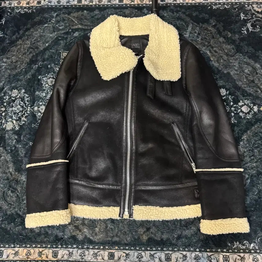 [BUNJANG] Kaiakman Leather Mustang Jacket / 카이아크만 레더 무스탕 자켓