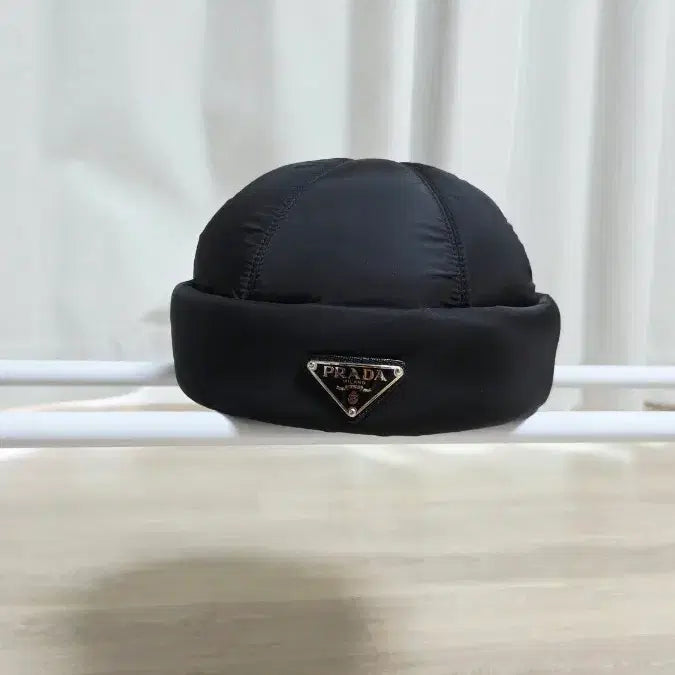 [BUNJANG] Prada Re-Nylon Padded Beanie XL Black / 프라다 리나일론 패딩 비니 XL