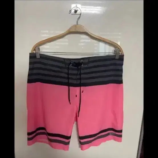 [BUNJANG] Nike Pink Stripe Board Shorts / 나이키 핑크 스트라이프 보드숏 서프쇼츠