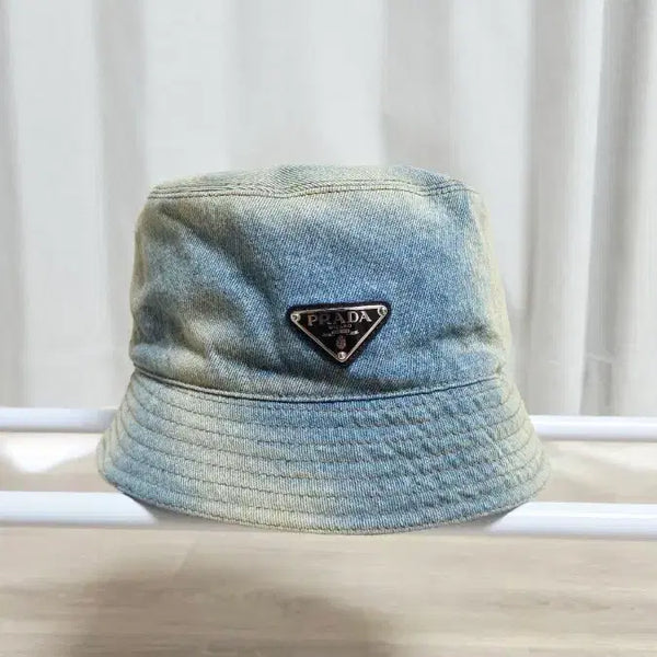 [BUNJANG] Prada Denim Bucket Hat Light Blue / 프라다 PRADA 데님 버킷햇 라이트 블루
