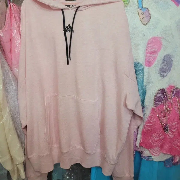 [BUNJANG] Adidas Pink Hoodie / 아디다스 핑크 후드티