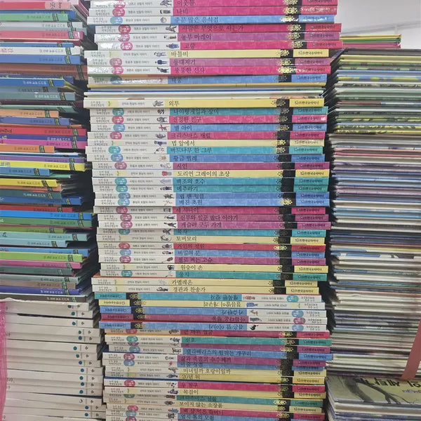 [BUNJANG] Koreans Steiner "Logic Flow World Short Stories" 66-Volume Set Children's Books / 논리술술세계단편문학 어린이 돋움논술 한국슈타이너 66권 세트 어린이책 중고책