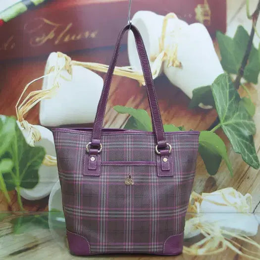 [BUNJANG] Binpol Check Pattern Bucket Tote Shoulder Bag / 구제토토 빈폴 체크무늬 버킷 토드백 숏숄더백 정품 중고 60209