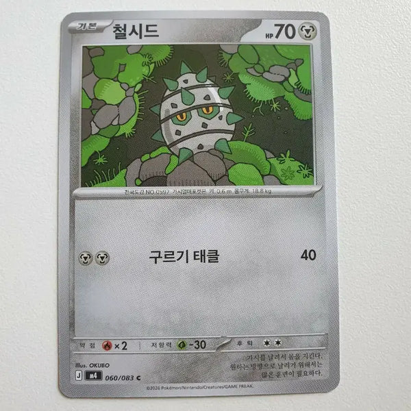 [BUNJANG] Iron Seed Pokémon Card / 철시드 포켓몬카드