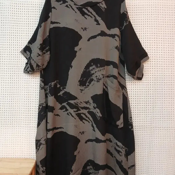 [BUNJANG] Printed Long Dress / 풍기인견 프린팅 롱 원피스 88