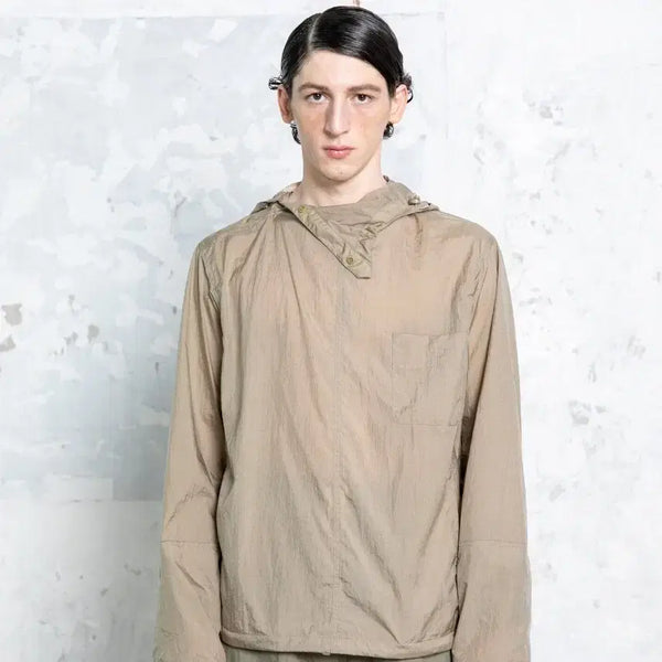 [BUNJANG] DOCUMENT Nylon Hooded Shifting Jacket Khaki / 도큐먼트 Nylon hooded shifting jacket khaki