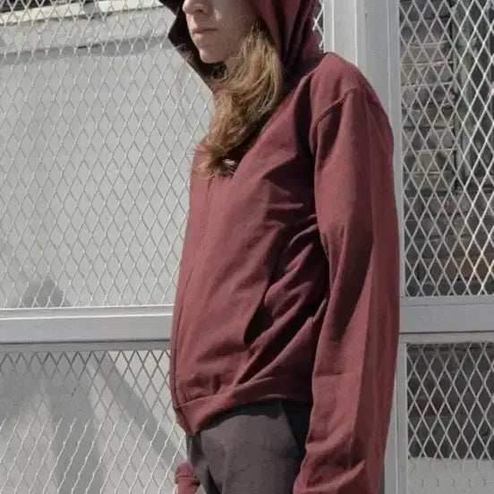 [BUNJANG] MODULE LOUNGE Hoodie Zip-up Wine / 머듈 라운지 후드집업 새상품 2사이즈 와인