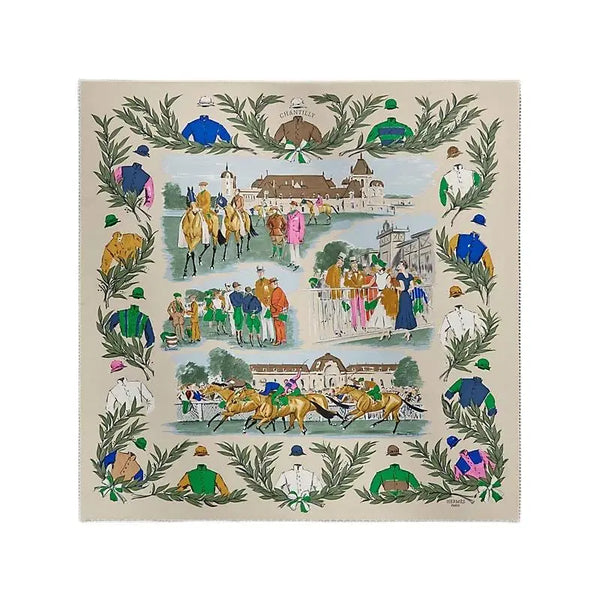 [BUNJANG] Hermès Champ de Courses a Chantilly Silk Carré Scarf 70 / 에르메스 Champ de Courses a Chantilly 실크 여성 스카프 70 까레 H981173S 04
