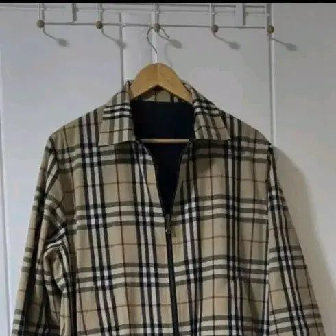 [BUNJANG] Reversible Check Blouson Jumper (L Equivalent) / [새상품급] 가성비 끝판왕 리버시블 양면 체크 블루종 점퍼 (L내외)
