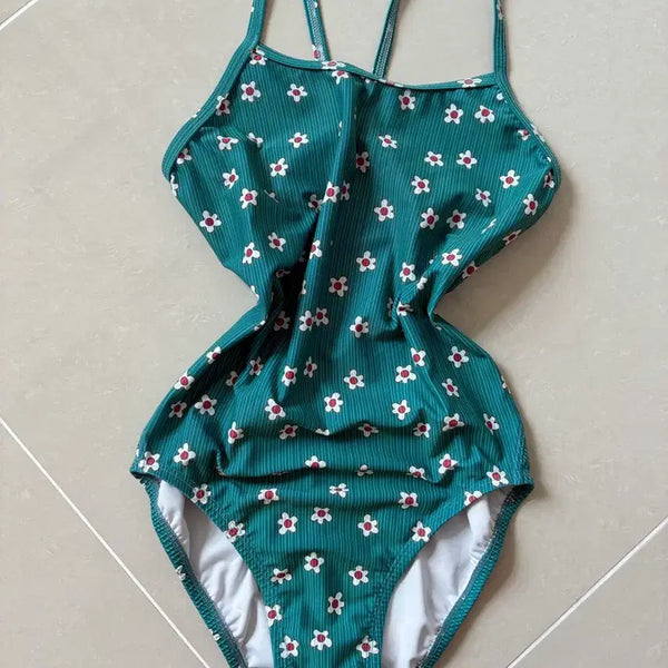 [BUNJANG] Lemango Jasmine Swimsuit Forest Green / 르망고 자스민 포레스트 그린