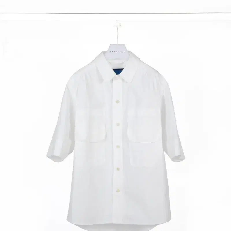 [BUNJANG] Document Cordura Double Pocket Shirt White / 도큐먼트 Cordura double pocket shirt white