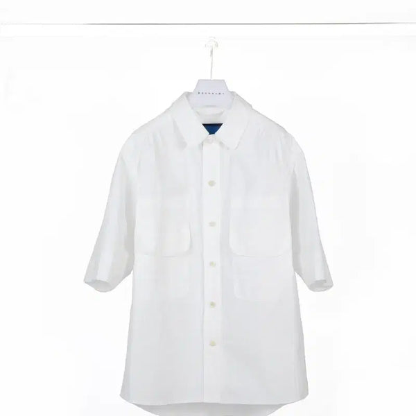 [BUNJANG] Document Cordura Double Pocket Shirt White / 도큐먼트 Cordura double pocket shirt white