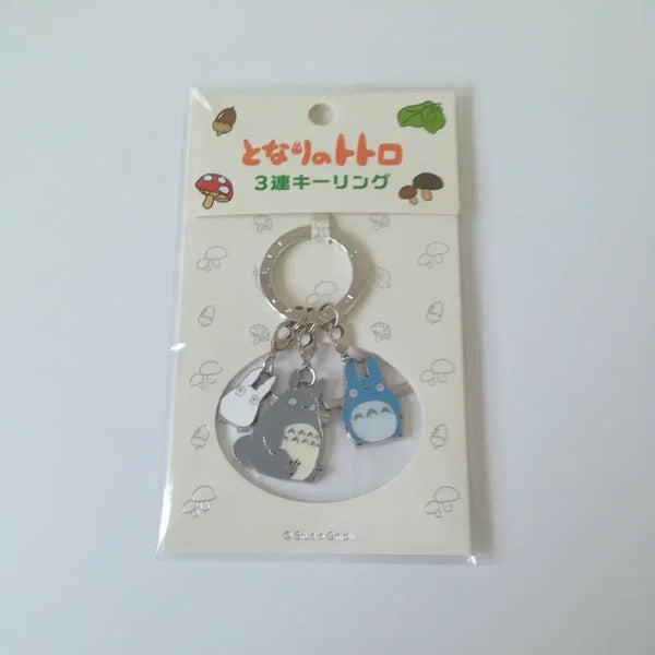 [BUNJANG] Studio Ghibli My Neighbor Totoro 3-Tier Keychain / 이웃집 토로로 3연 키링