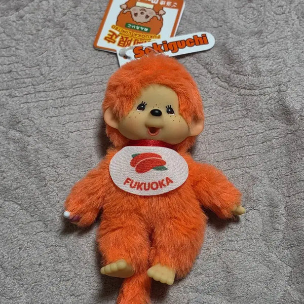 [BUNJANG] Fukuoka Mentaiko Monchhichi Doll Keyring / 후쿠오카 명란 몬치치 인형 키링