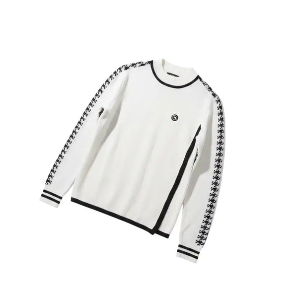 [BUNJANG] Adabat Houndstooth Golf Knit Women's 90 / 여성90/ 아다바트 하운드투스 골프니트 38-24