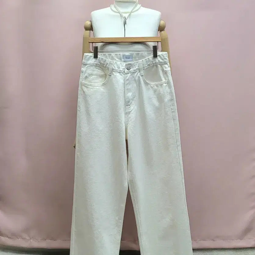 [BUNJANG] BLIM JEAN Ivory Cotton Denim Pants / BLIM JEAN 아이보리 코튼 데님팬츠