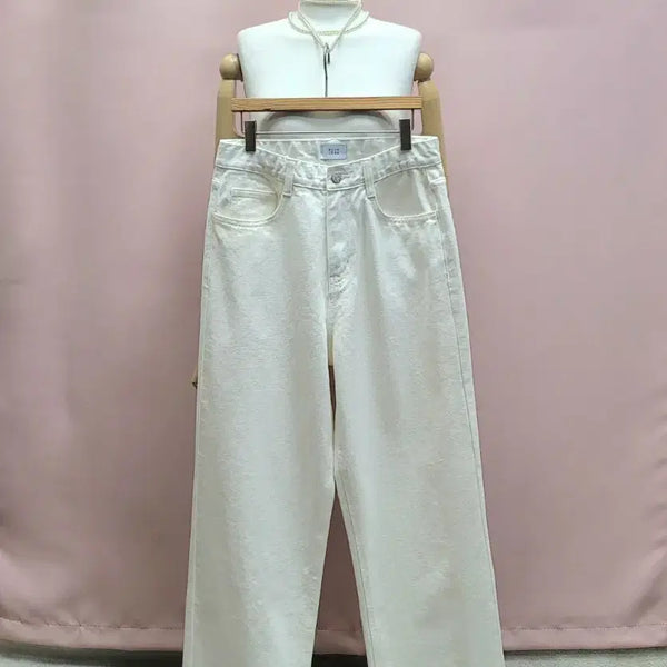 [BUNJANG] BLIM JEAN Ivory Cotton Denim Pants / BLIM JEAN 아이보리 코튼 데님팬츠