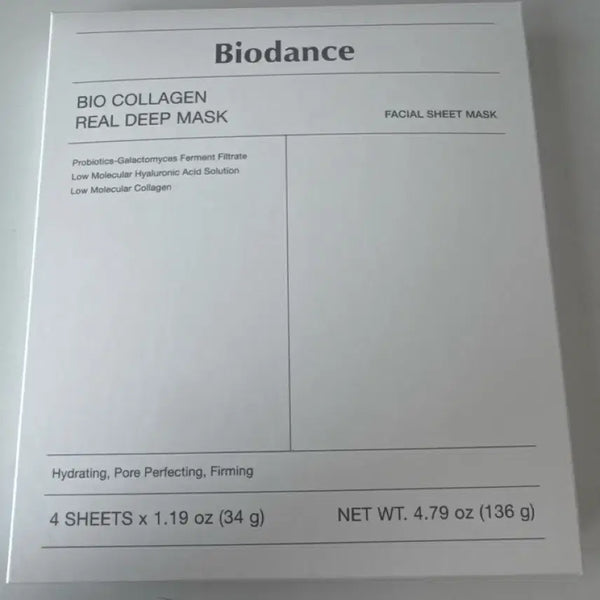 [BUNJANG] Biodance Bio Collagen Real Deep Mask 4 Sheets / 바이오던스 바이오 콜라겐 리얼 딥 마스크