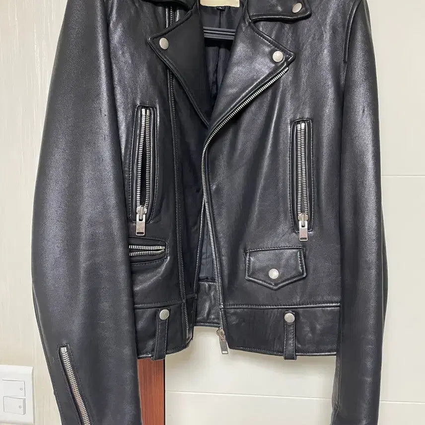 [BUNJANG] Lambskin Leather Rider Jacket / 램스킨 양가죽 라이더 자켓