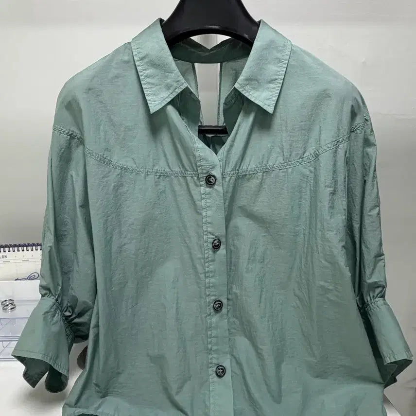 [BUNJANG] 7-Sleeve Shirt Free Size / 7부 셔츠 Free