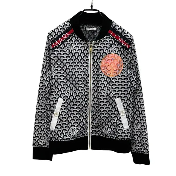 [BUNJANG] Mark &ロナ Black Women's Full Zip Golf Windbreaker / (66) 마크앤로나 블랙 여성 스컬 포인트 올집업 골프바람막이