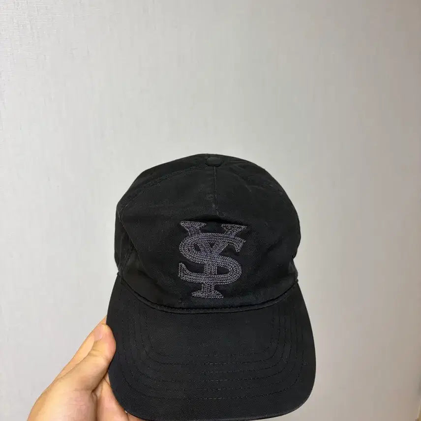 [BUNJANG] Sunday Service 5 Panel Cotton Cap Black / 선데이세레머니 로고 5패널 코튼캡 블랙