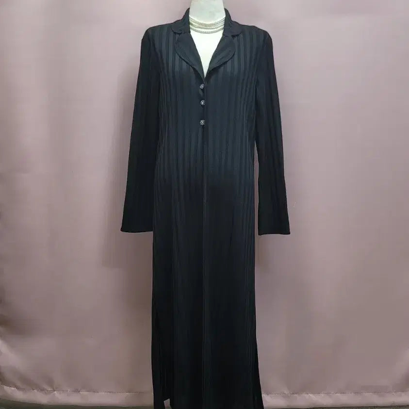 [BUNJANG] Luxury Lapel Knit Long Cardigan / 럭셔리 카라 니트 롱가디건